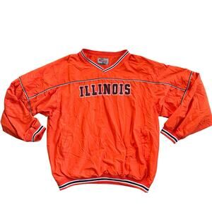 Vtg 1990s Team Pride University of Illinois Fighting Illini Windbreaker Size XXL
